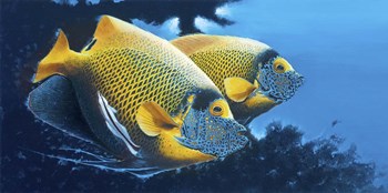 Blue Face Angels by Durwood Coffey art print