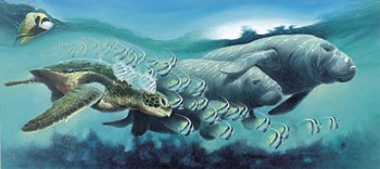 Sirens 'A Sea by Durwood Coffey art print