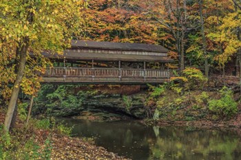 Mill Creek Covered Bridge 2 by Galloimages Online art print