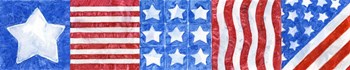 Usa Quilt Strip by Geraldine Aikman art print
