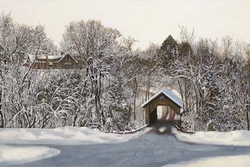 0366 - Il Ponte di Legno Coperto by Guido Borelli art print