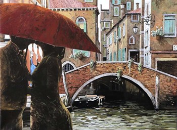 Baci tra le Calli by Guido Borelli art print