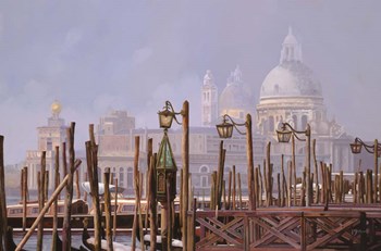 La Nebbia a Venezia by Guido Borelli art print