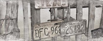 License Plates by Kory fluckiger art print