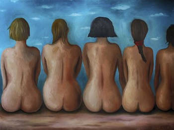 Beach Bums by Leah Saulnier art print