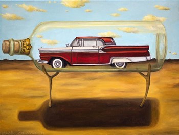 Galaxie In A Bottle by Leah Saulnier art print