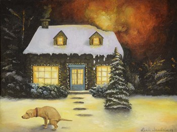 Kinkade&#39;s Worst Nightmare Updated X by Leah Saulnier art print