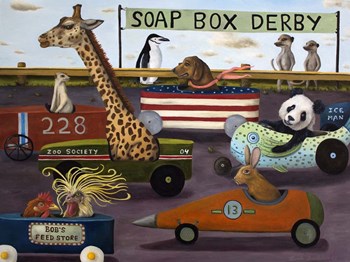 Soap Box Derby by Leah Saulnier art print
