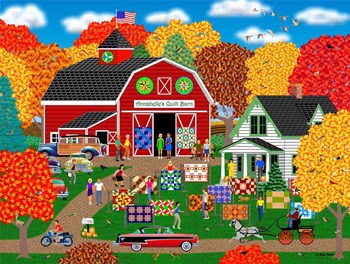 Annabelle's Quilt Barn by Mark Frost art print