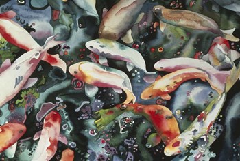 Dancing Fish by Mary Russel art print