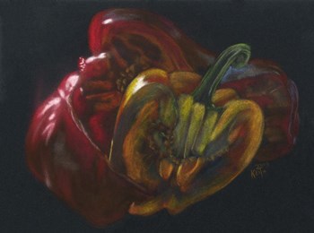Savory Peppers by Barbara Keith art print
