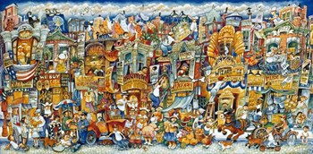 Street Scene by Bill Bell art print