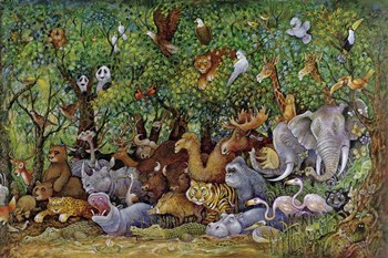 Noah And Friends (Part 2) by Bill Bell art print