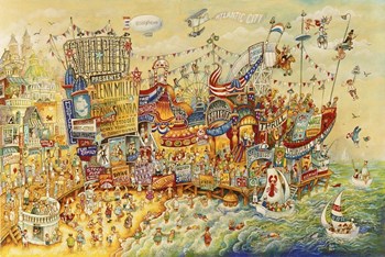 Steel Pier Memories by Bill Bell art print