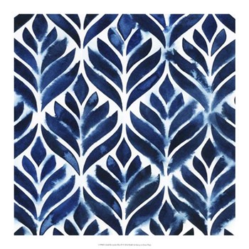 Cobalt Watercolor Tiles IV by Grace Popp art print