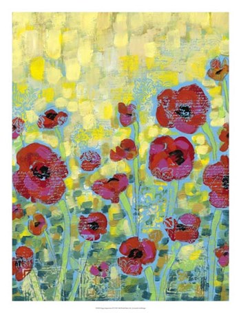 Poppy Impressions II by Jennifer Goldberger art print