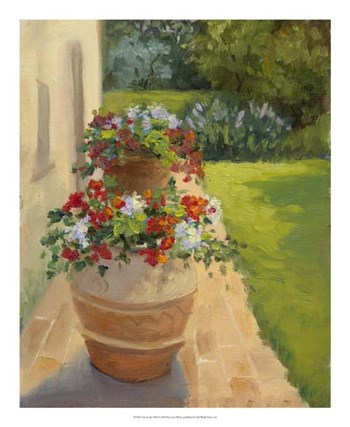 Urns by the Villa by Mary Jean Weber art print