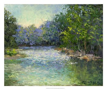 A Bend in the River by Mary Jean Weber art print