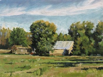 Fall Farm by Michael Budden art print