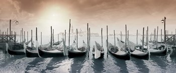 Gondolas Pano Color by Moises Levy art print