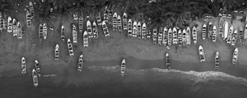 Fumarolas Boats BW by Moises Levy art print