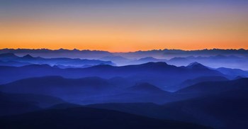 Misty Mountains by David Bouscarle art print