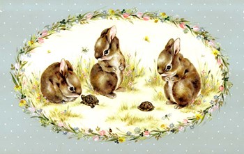 Bunny Tales by Peggy harris art print
