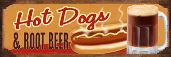 Rootbeer And Hot Dog by RetroPlanet art print