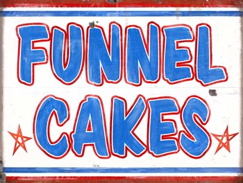 Funnel Cakes Rectangle by RetroPlanet art print