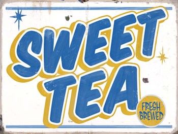 Sweet Tea Distressed by RetroPlanet art print