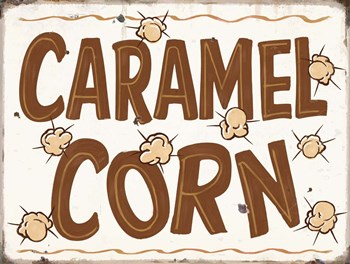 Caramel Corn Distressed by RetroPlanet art print