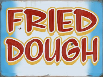 Fried Dough Distressed by RetroPlanet art print