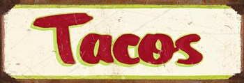 Tacos Cream by RetroPlanet art print