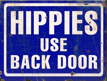 Hippies Back Door by RetroPlanet art print