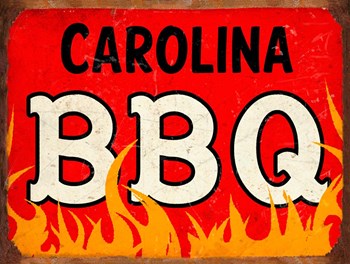 BBQ Carolina by RetroPlanet art print