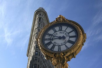 Flatiron and Clock by Robert Goldwitz art print