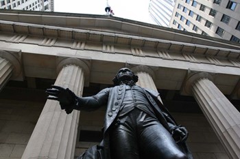 Federal Hall NYC by Robert Goldwitz art print