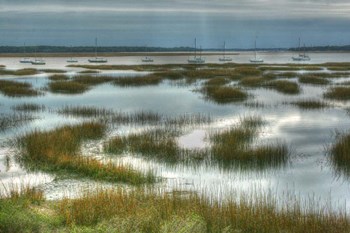 Beaufort Harbor by Robert Goldwitz art print