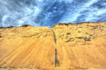 Cape Dune And Stairst by Robert Goldwitz art print