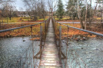 Footbridge by Robert Goldwitz art print