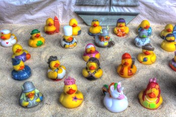 Rubber Duckies by Robert Goldwitz art print