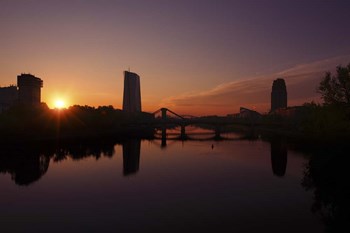 Francfort Sunset 2 by Sebastien Lory art print
