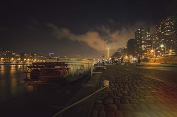 Moody Eiffel by Sebastien Lory art print