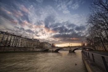 Paris, End Of A Day by Sebastien Lory art print
