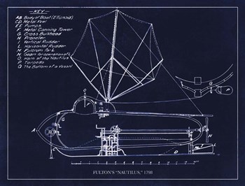 The Nautilus 1798 by Tina Lavoie art print