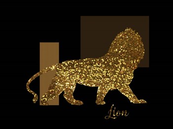 3 Golden Lion by Tina Lavoie art print
