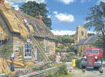 A New Thatch by Trevor Mitchell art print