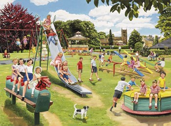 The Park Playground by Trevor Mitchell art print