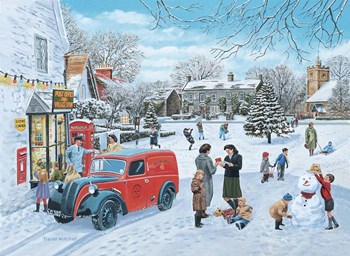 A Village Christmas by Trevor Mitchell art print