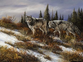 Two Hunters by Trevor V. Swanson art print